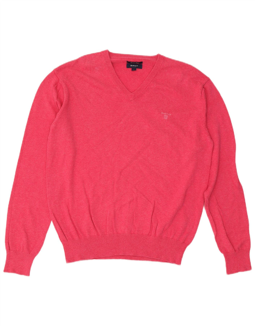 Gant Homme Col V Pull Pull Large Rose Coton