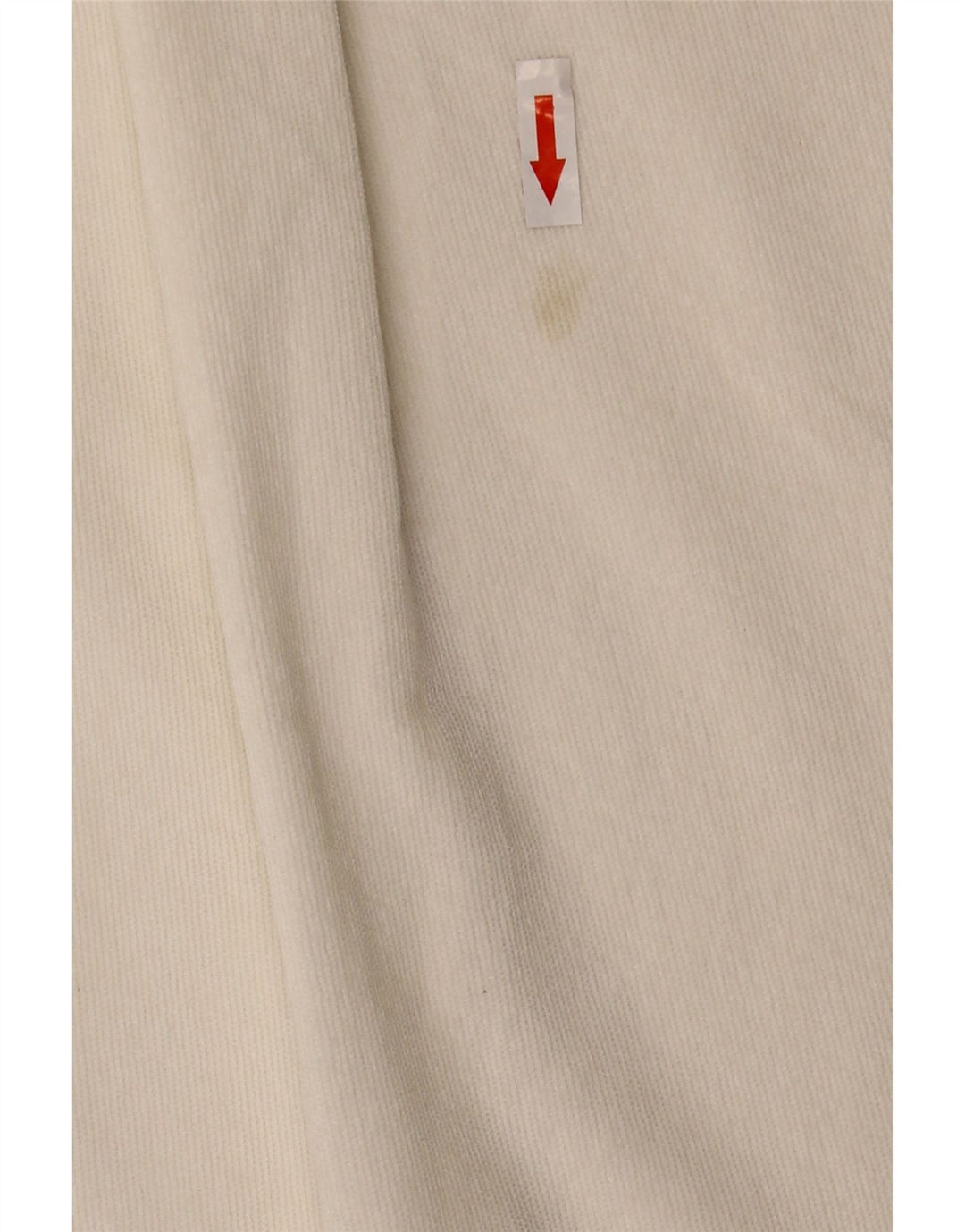 Zara Chemise surdimensionnée en velours côtelé pour femme UK 10 Petit polyester blanc