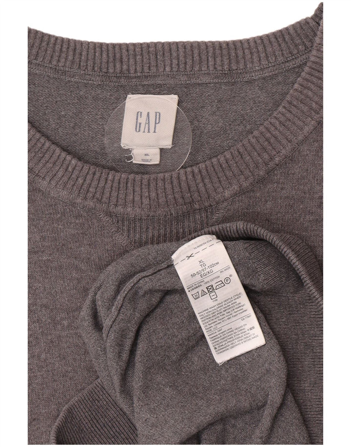 Gap Pull Col Rond Homme XL Gris Coton