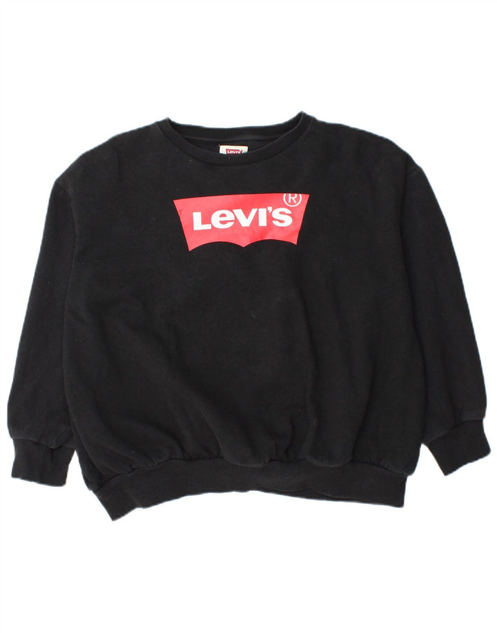 Levi's Sweat-shirt graphique surdimensionné pour fille 12-13 ans Noir Taille L