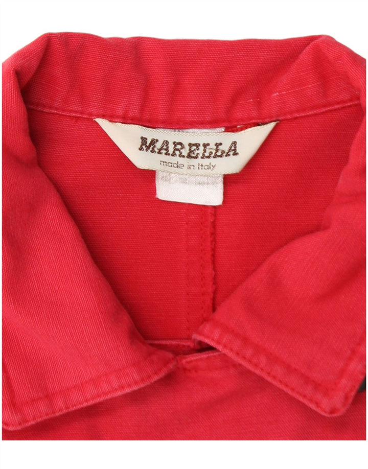 Marella Veste utilitaire surdimensionnée à manches 3/4 pour femme UK 12 Rouge moyen