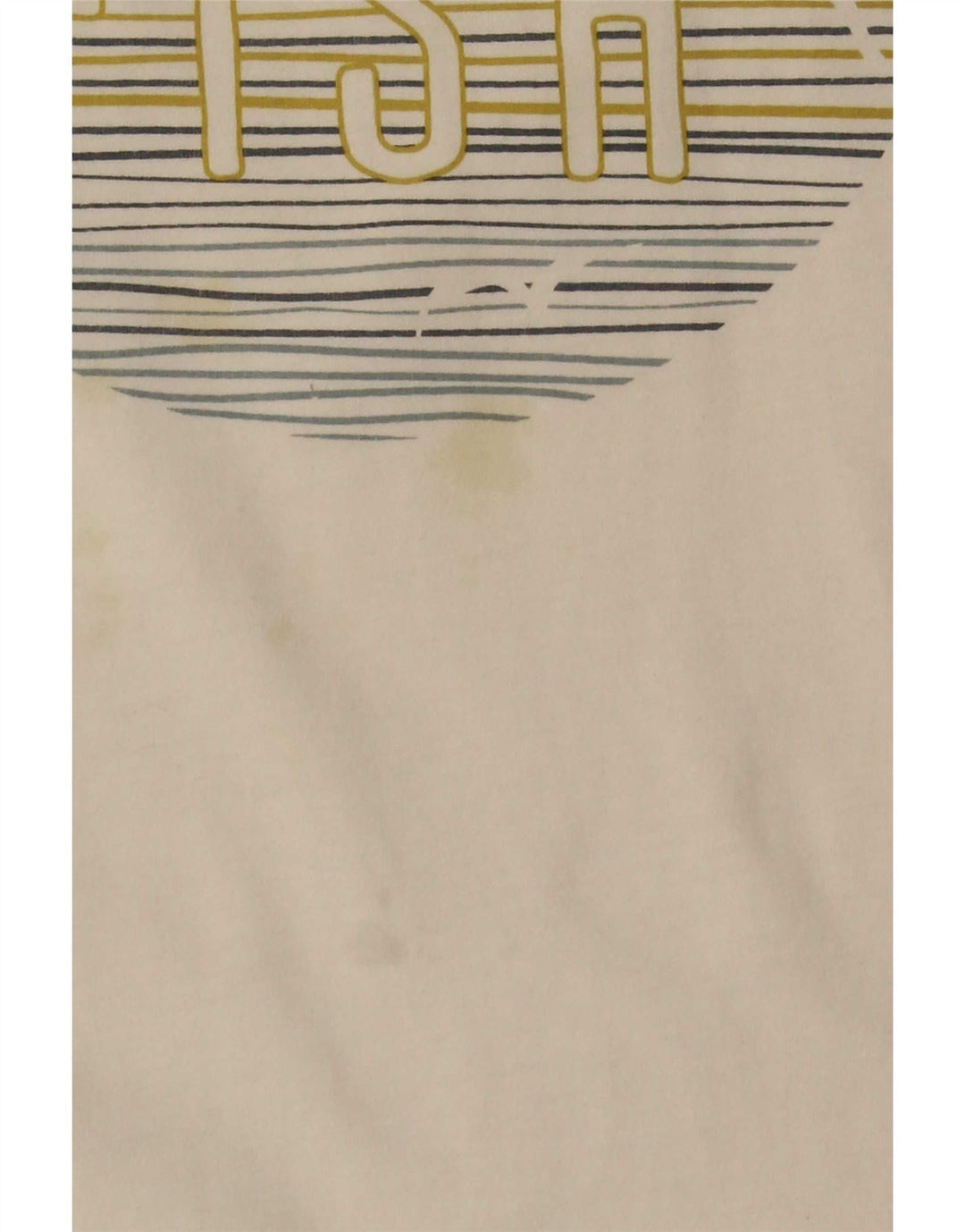 Weird Fish T-Shirt graphique pour hommes, haut XL en coton blanc