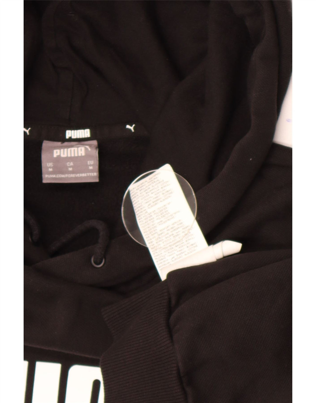 Puma Pull à Capuche Graphique Homme Noir Moyen Coton