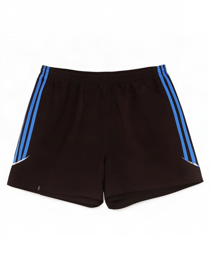 Adidas Short de sport pour homme en polyester color block noir moyen