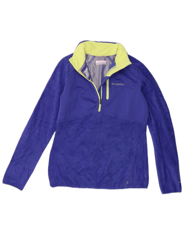 Columbia Pull polaire Omni-Heat à col zippé pour femme UK 10 Petit Bleu Polyester