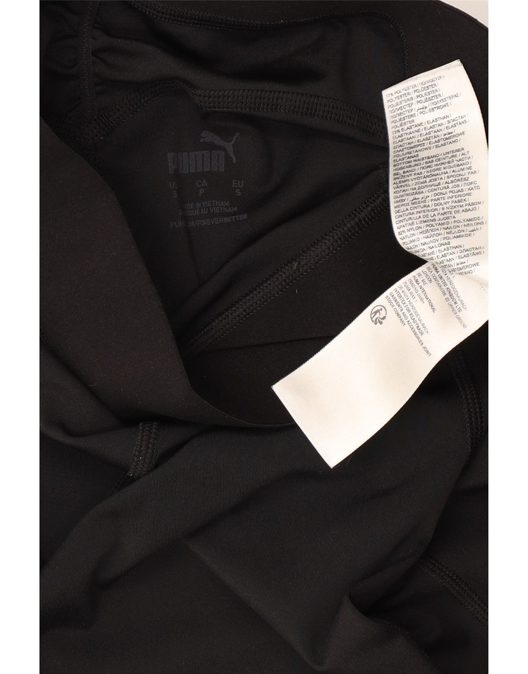 PUMA Legging coupe slim pour femme UK 10 Petit Noir Polyester