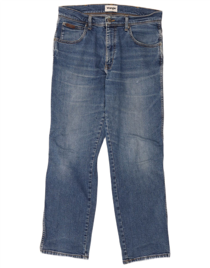 Wrangler Jean Droit Texas Homme W33 L30 Bleu Coton