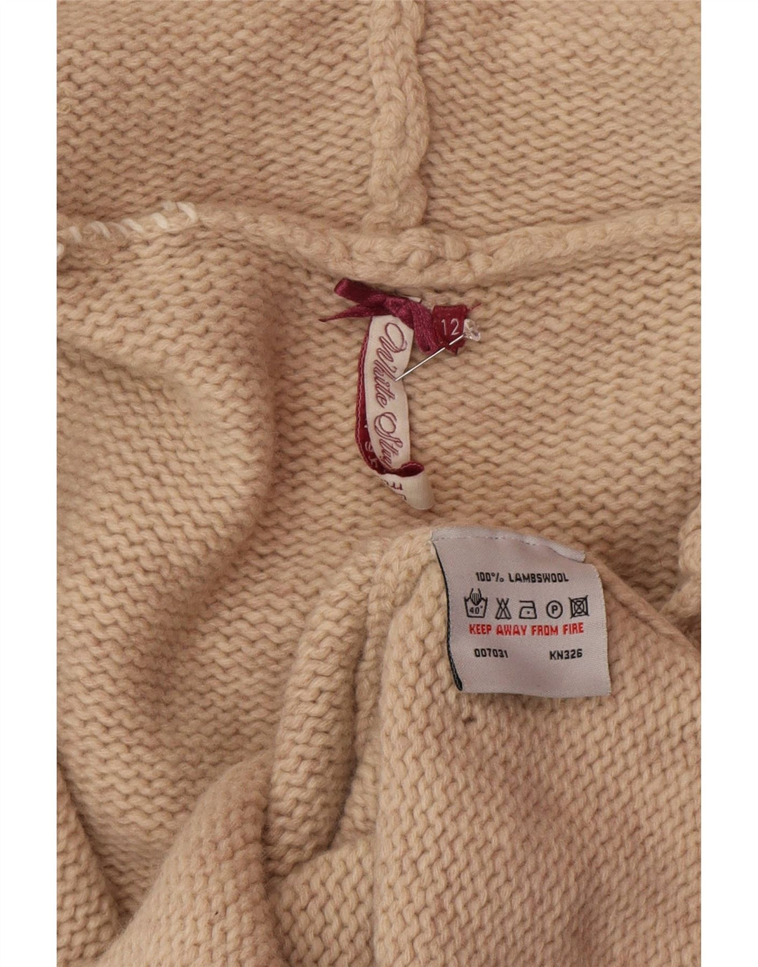 White Stuff Cardigan long à capuche pour femme Beige moyen UK 12