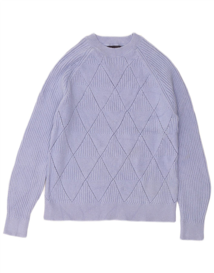 MARKS & SPENCER Pull à col rond pour femme UK 14 Violet moyen