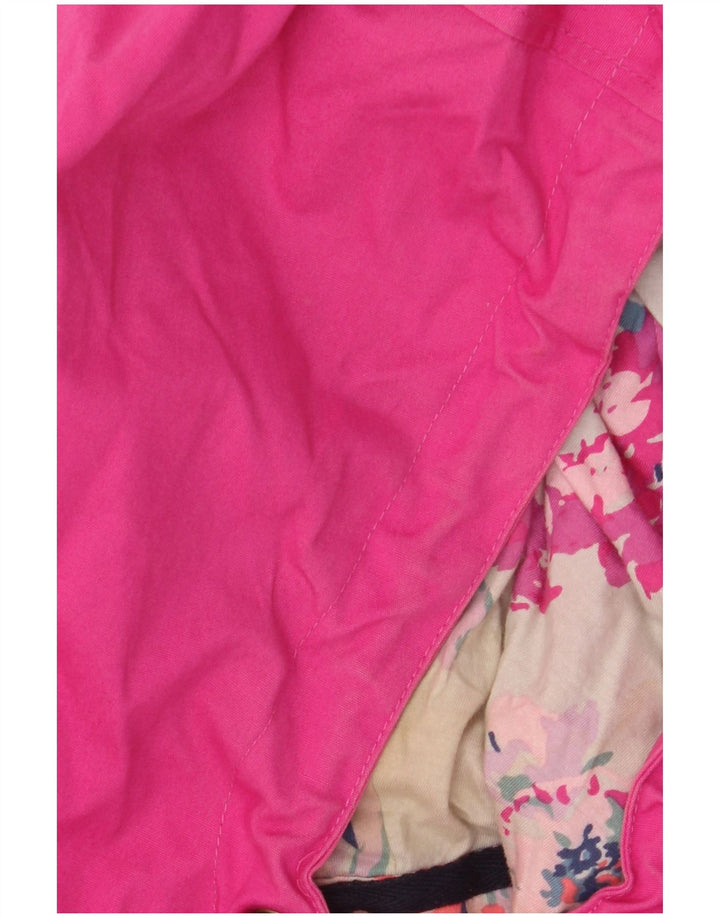 JOULES Veste de pluie à capuche pour femme UK 18 XL Rose Coton