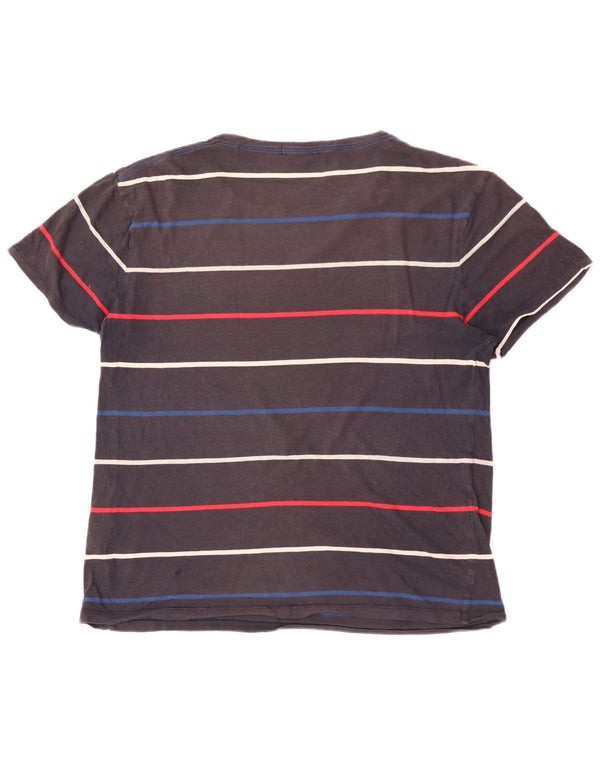 GANT T-Shirt Homme Top Large Gris Rayé Coton