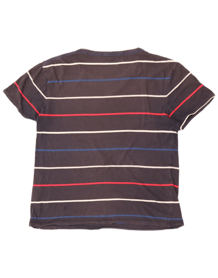GANT T-Shirt Homme Top Large Gris Rayé Coton