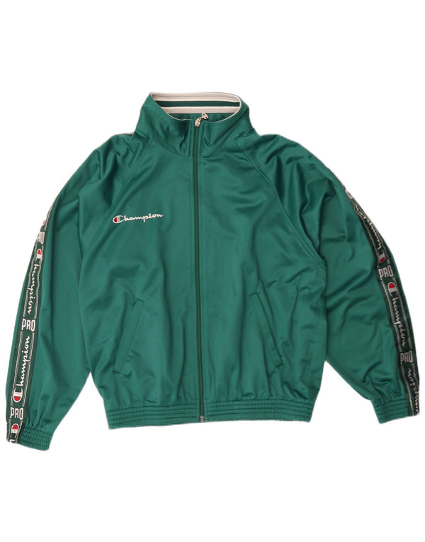 Champion Veste de survêtement pour homme XS Vert Polyester