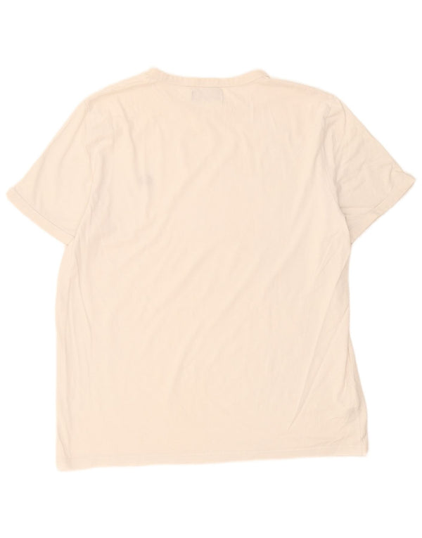 Fred Perry T-Shirt Homme Top XL Blanc Coton