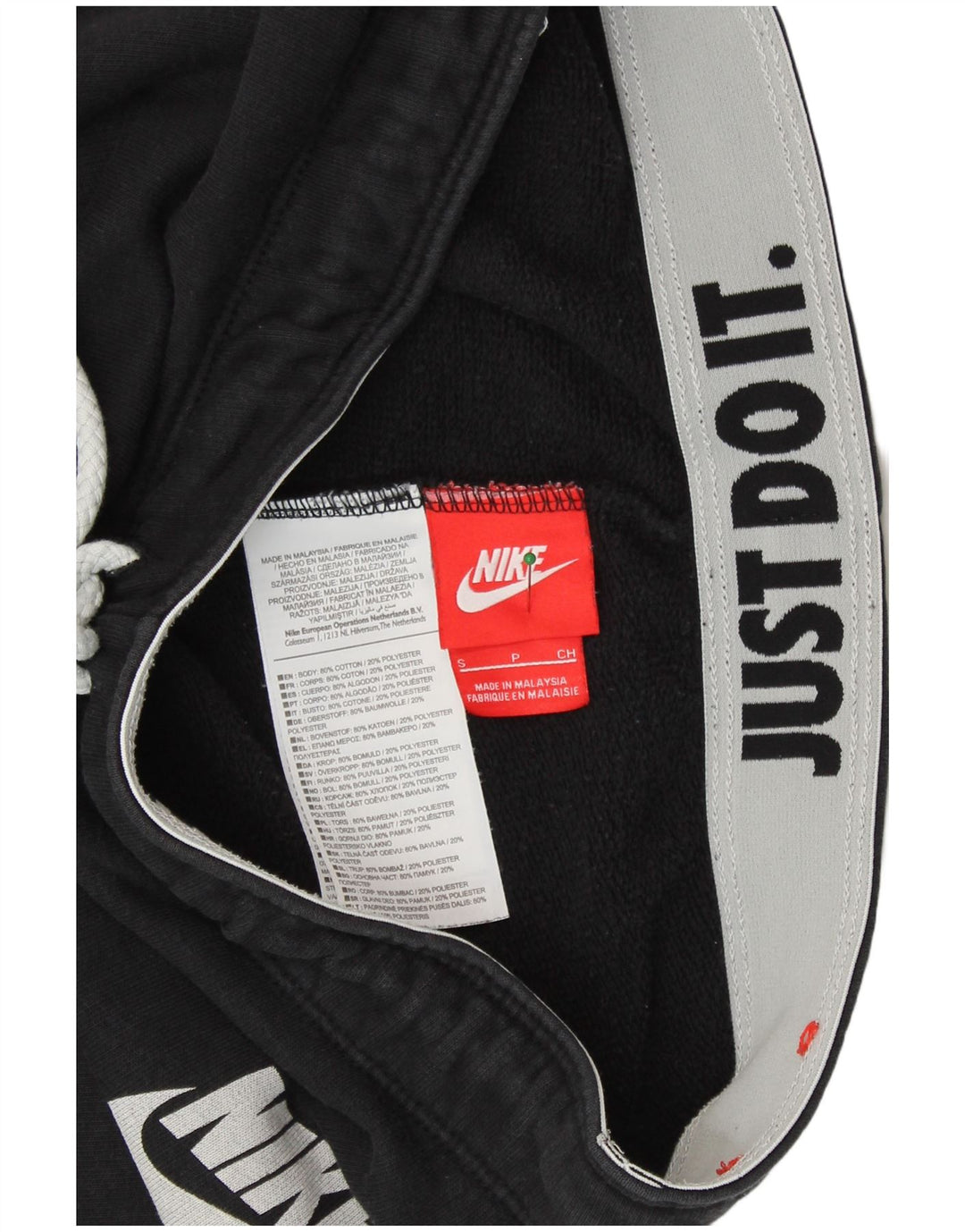 NIKE Pantalon de survêtement pour femme Joggers UK 10 Small Noir Coton