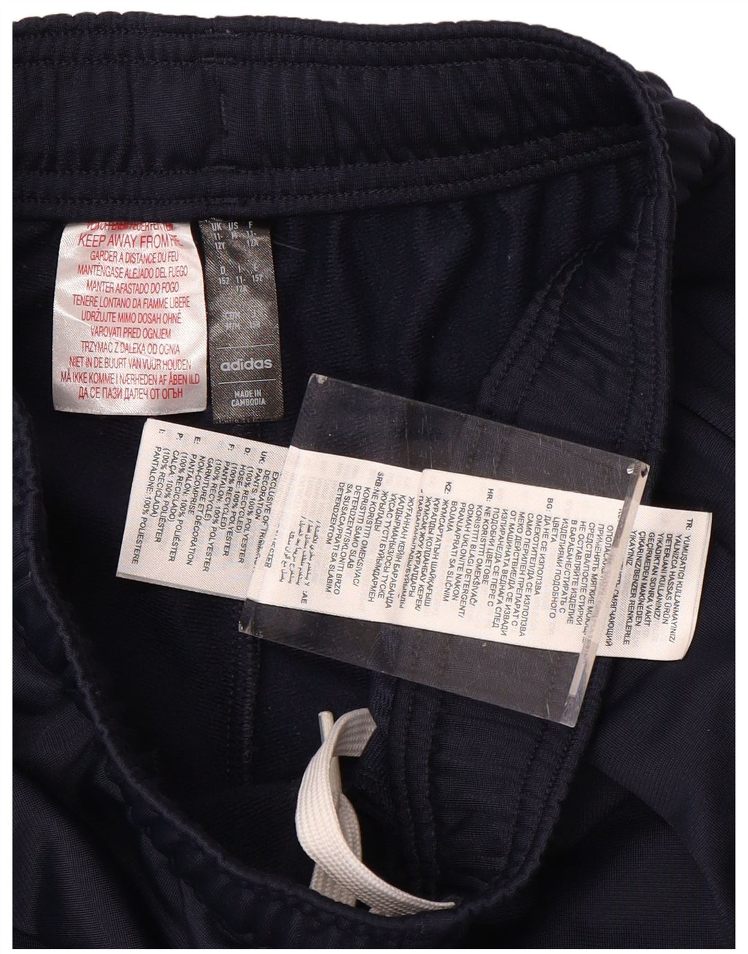 ADIDAS Pantalon de Survêtement Garçon Joggers 11-12 ans Bleu Marine Polyester
