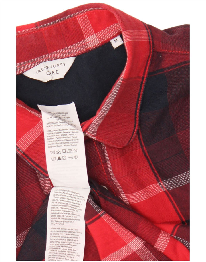 Jack & Jones Chemise Homme Rouge Moyen à Carreaux En Coton