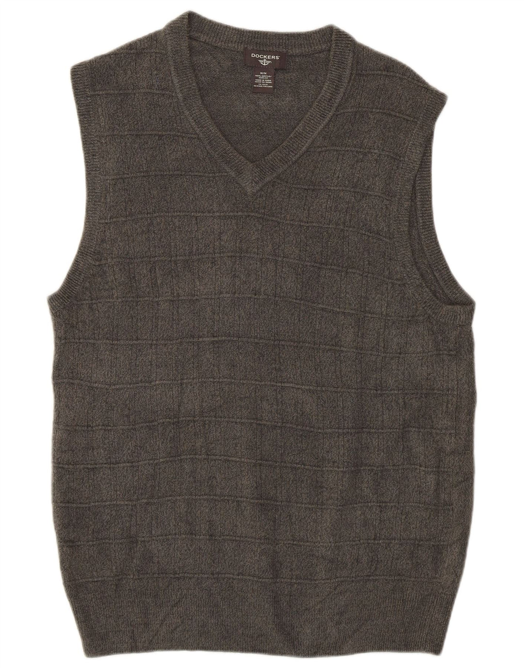 Dockers Débardeur Vest Homme Gris Moyen Acrylique