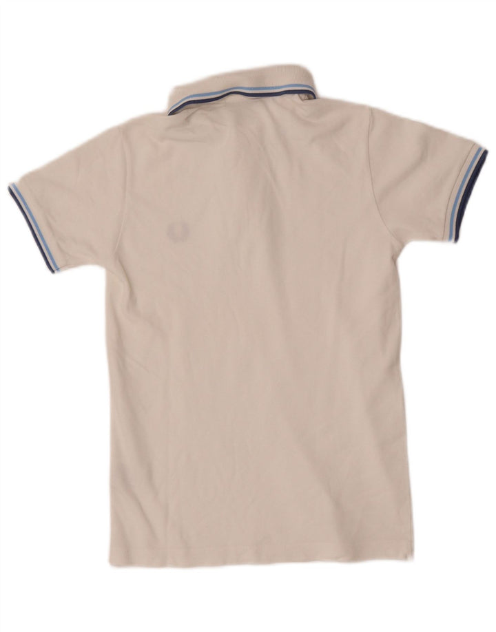 Fred Perry Polo Garçon 9-10 ans Blanc Rayé Coton