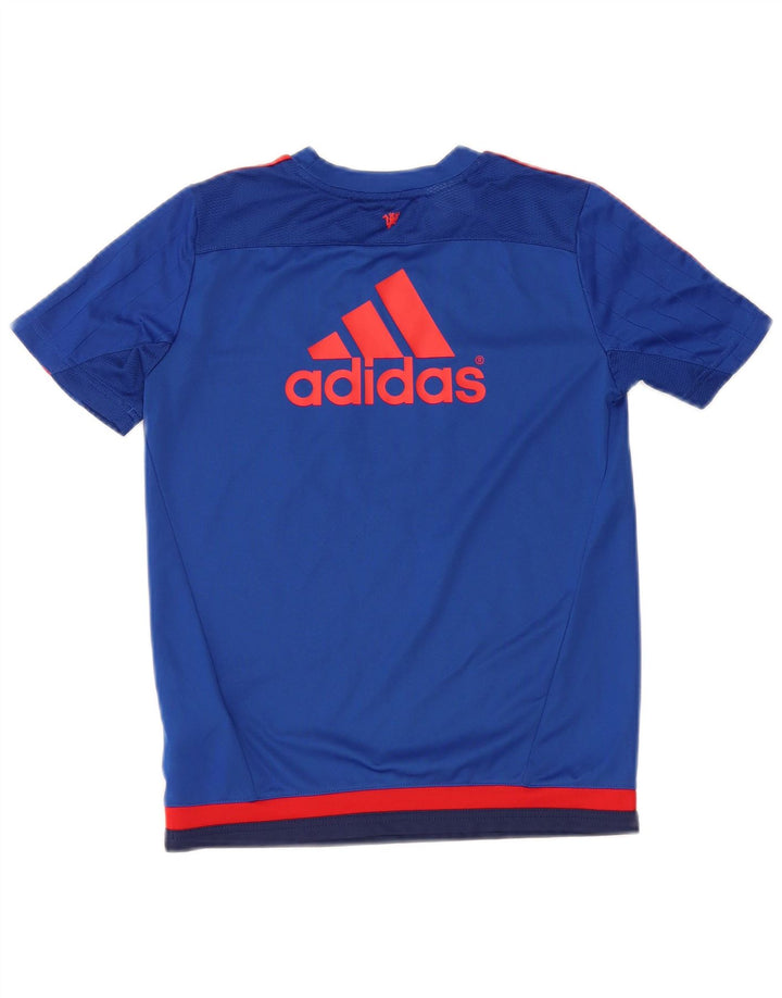 ADIDAS T-shirt graphique Manchester United pour garçon 9-10 ans Bleu
