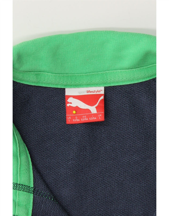 Puma Veste de survêtement pour homme Taille L Bleu marine
