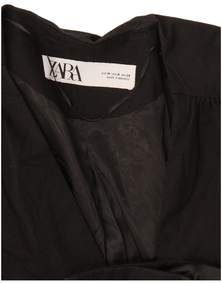 Zara Veste Blazer Femme UK 12 Medium Noir