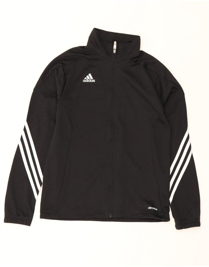 Veste de survêtement Adidas Climalite Garçon 11-12 ans Noir Polyester