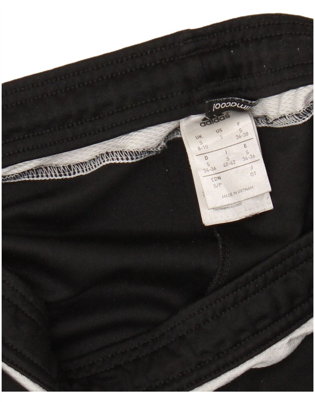 ADIDAS Pantalon de survêtement Climacool pour femme UK 8/10 Petit Noir Polyester
