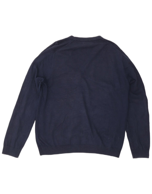 Marks & Spencer Cardigan pour homme en coton bleu marine Taille L