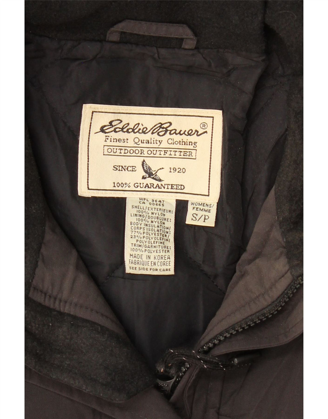 EDDIE BAUER Veste coupe-vent Weather Edge pour femme UK 10 Small Noir