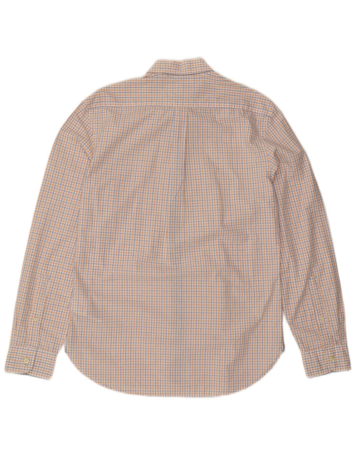 Dockers Chemise Ajustée Homme Blanc Moyen à Carreaux Coton