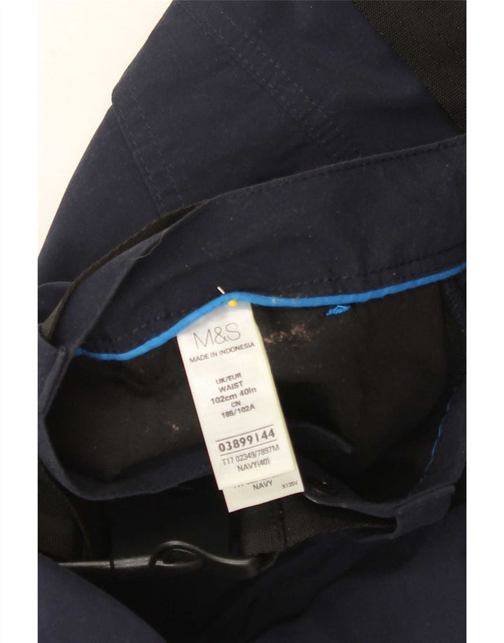 Marks & Spencer Short Cargo Homme W40 XL Bleu Marine Coton