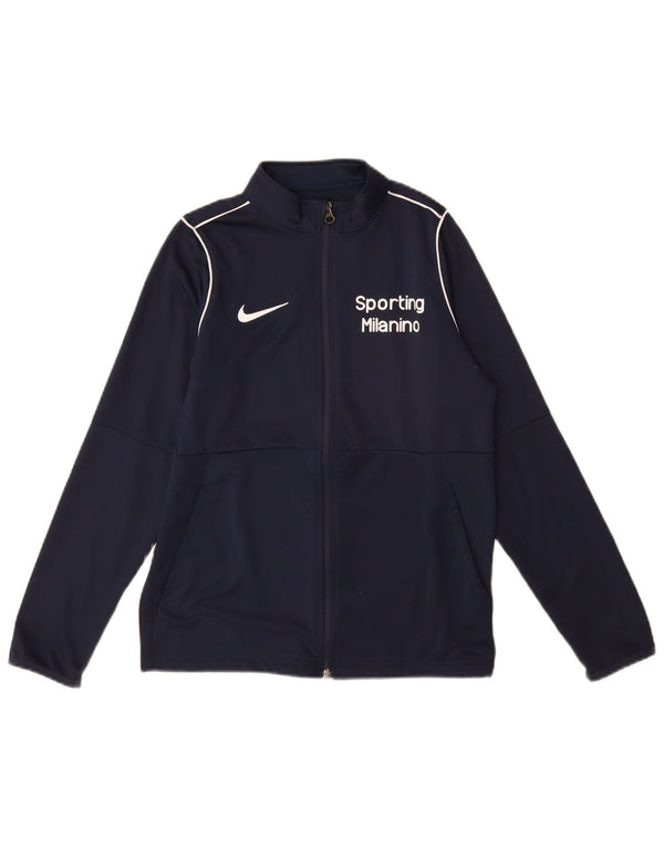 Nike Garçon Dri Fit Graphic Survêtement Top Veste 12-13 ans Bleu Marine Taille L
