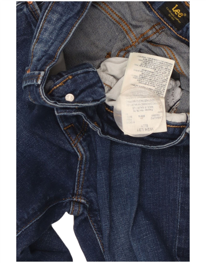 Lee Jean Droit Elly Femme W24 L28 Bleu Coton