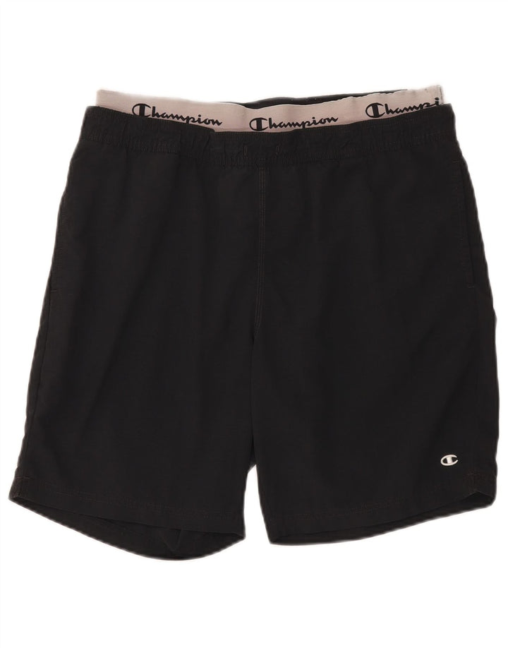 Champion Short de Sport Graphique Homme Large Noir Colourblock
