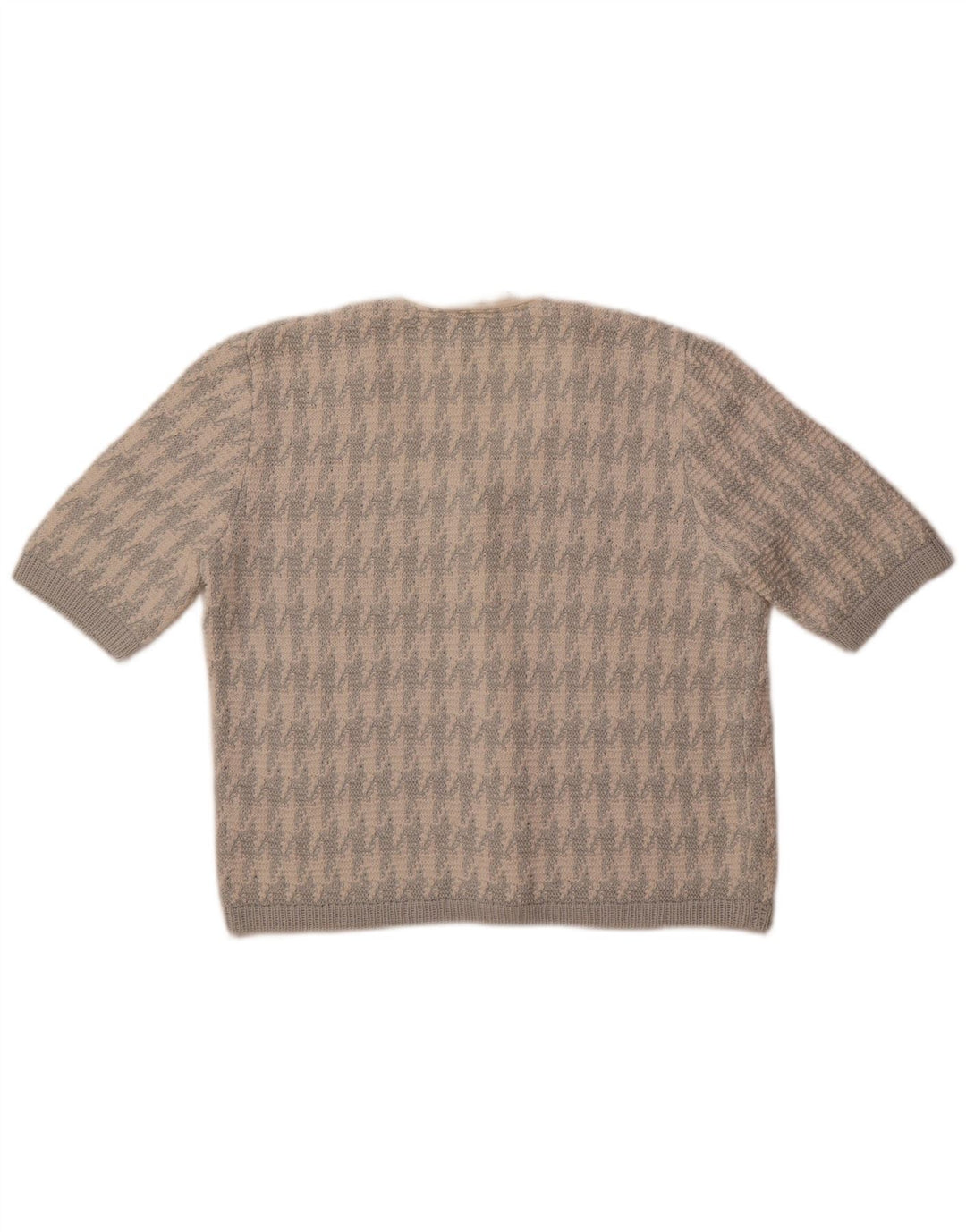 Giesswein Cardigan Femme Pull EU 38 Pied-de-Poule Blanc Moyen