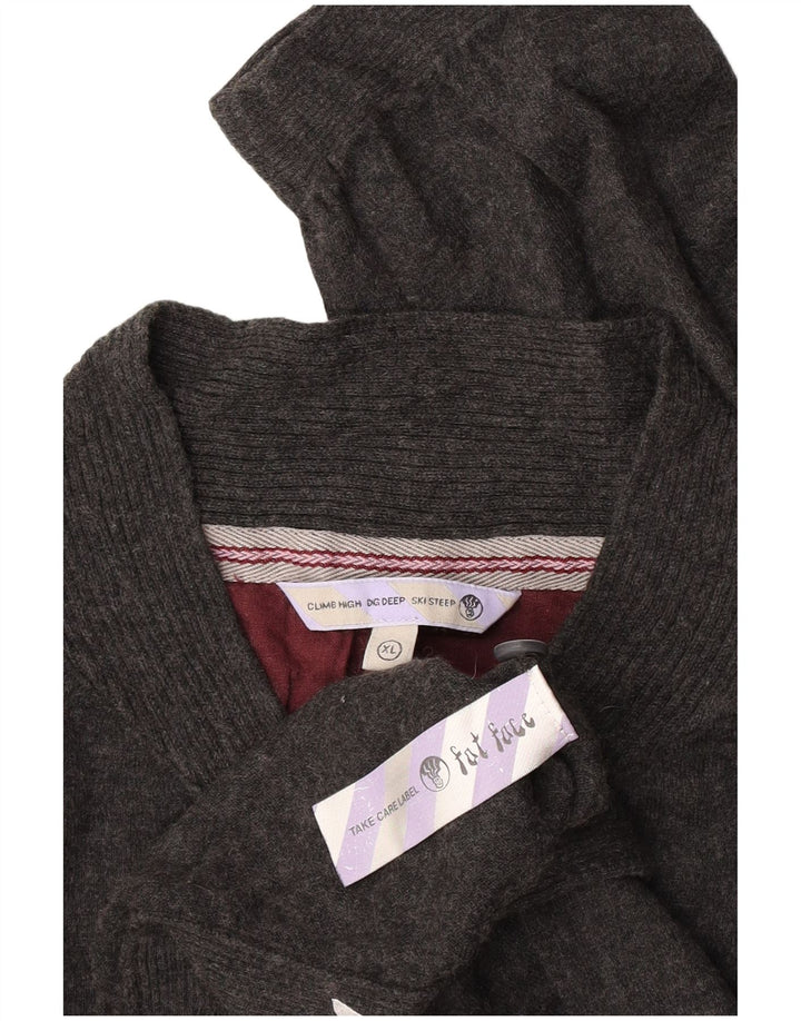 Fat Face Pull col boutonné pour homme XL Gris Coton