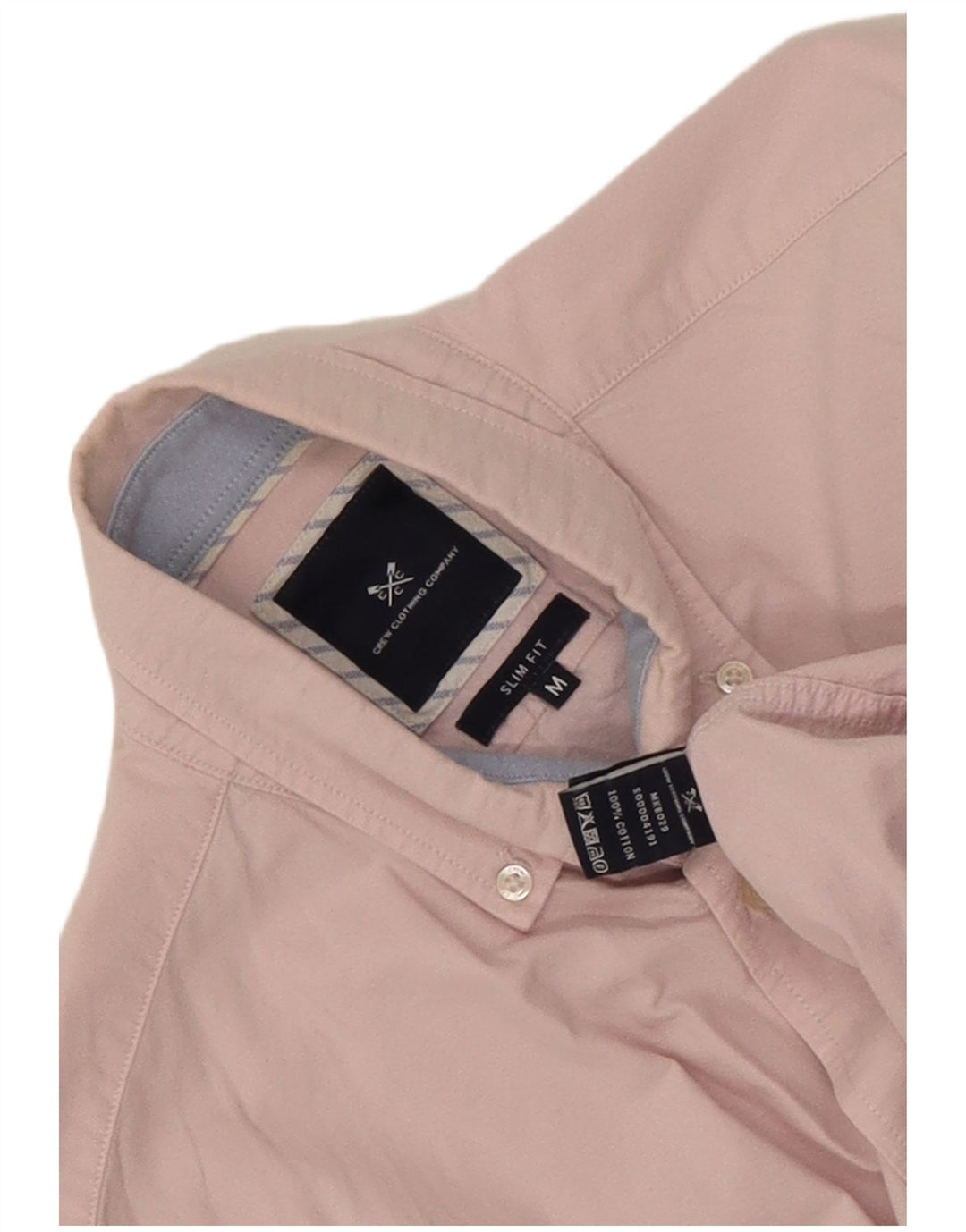 Crew Clothing Chemise Slim Fit Homme Rose Moyen Coton