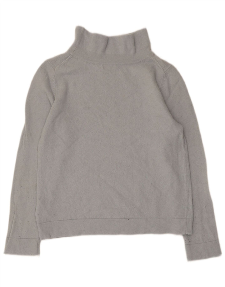 Hobbs Pull col roulé pour femme UK 14 Large Gris Laine