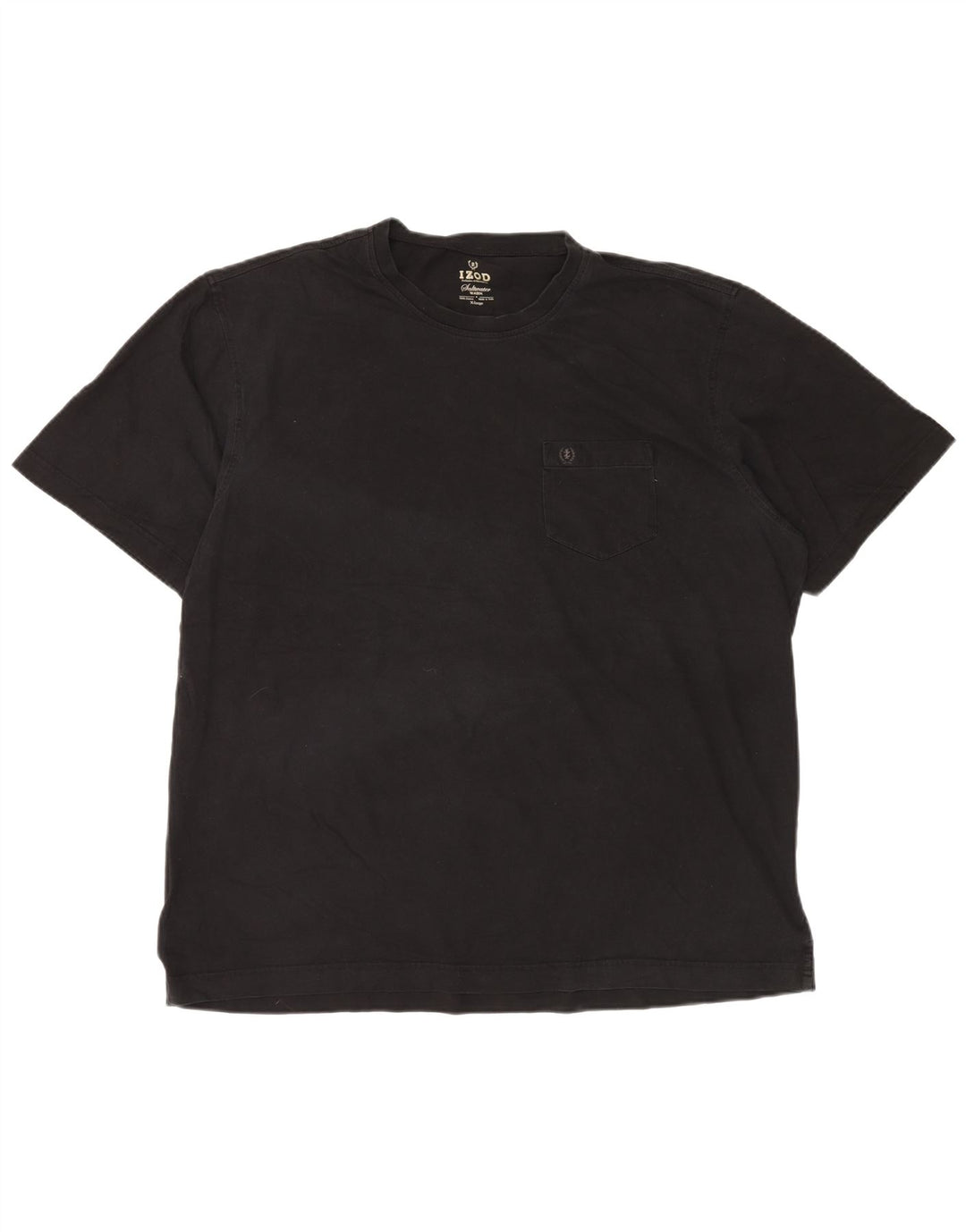 Izod T-Shirt Homme Top XL Noir Coton