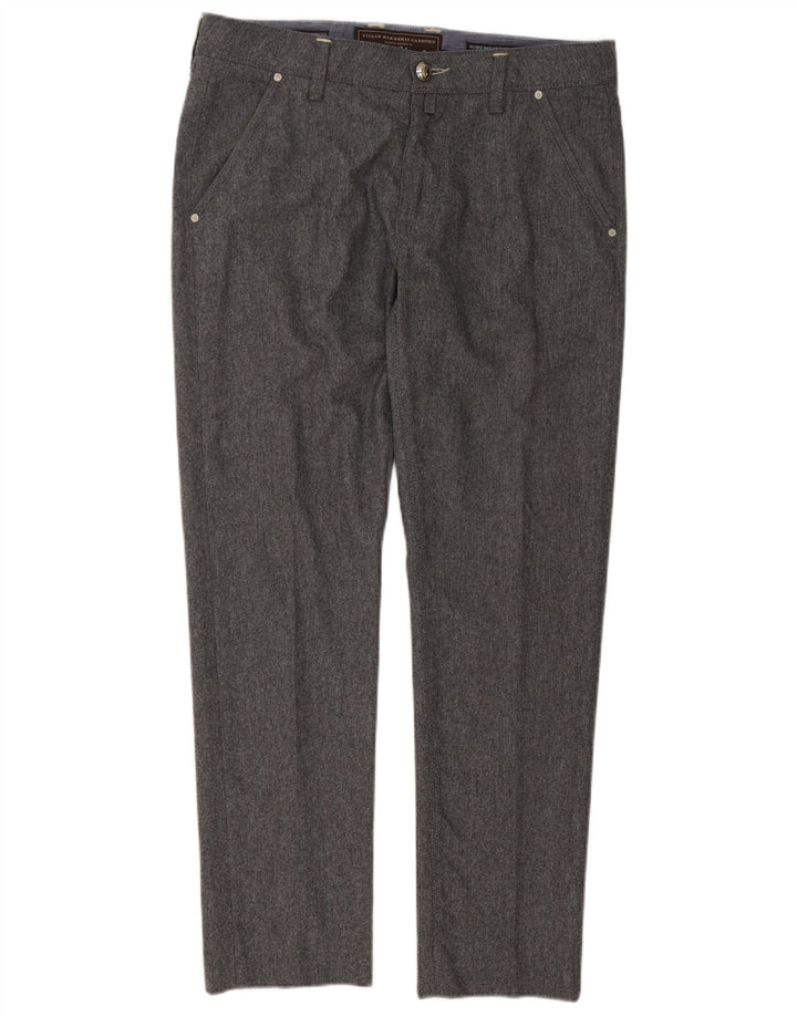 Jacob Cohen Pantalon de Costume Slim Homme W34 L31 Laine Grise