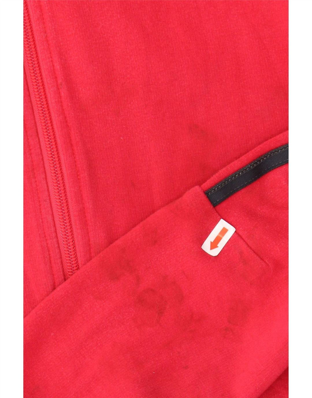 ADIDAS Veste de survêtement pour femme UK 12 Coton rouge moyen