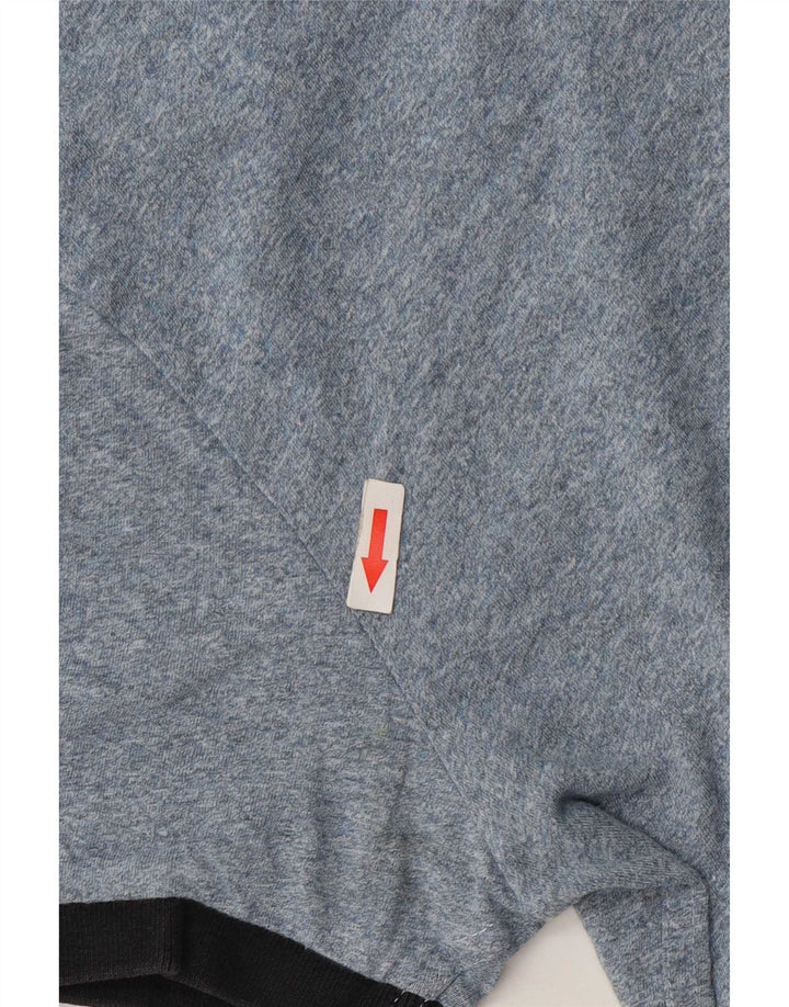 Superdry Homme T-Shirt Top Small Bleu Moucheté Coton