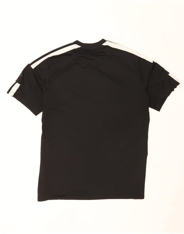 Adidas Hommes Aeroready T-Shirt Top XL Noir Colorblock Polyester