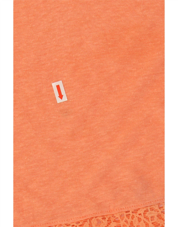Marks & Spencer T-shirt court surdimensionné pour femme UK 10 Small Orange
