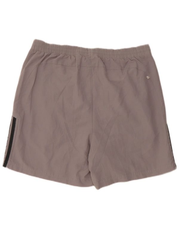 Adidas Short de sport homme gris moyen polyester