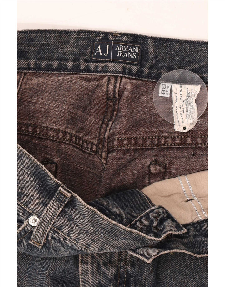 Armani Jean droit W38 L33 bleu coton homme