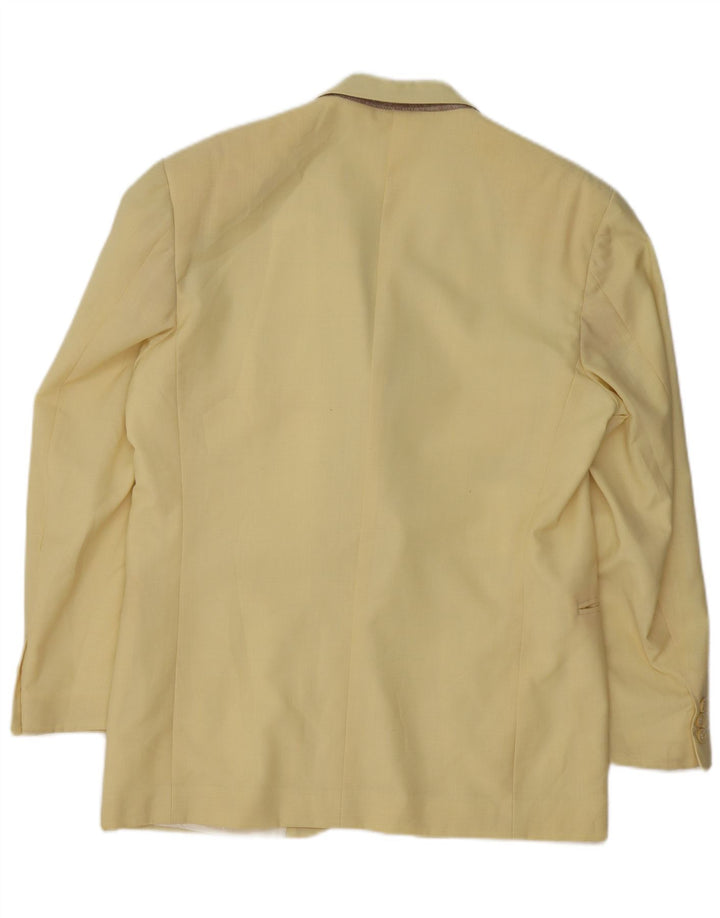 Renato Balestra Veste Blazer 2 Boutons Homme IT 50 Grande Laine Jaune