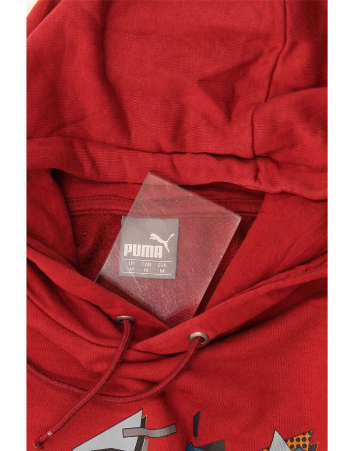 Puma Pull à Capuche Graphique Homme Bordeaux Moyen