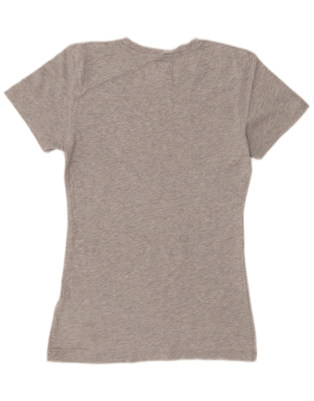 CALVIN KLEIN JEANS T-shirt graphique pour femme UK 6 XS Gris chiné en coton